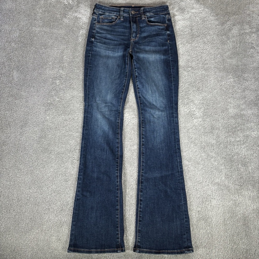 American Eagle Jeans Womens Size 2 Hi Rise Skinny Kick Dark Blue Denim Bootcut